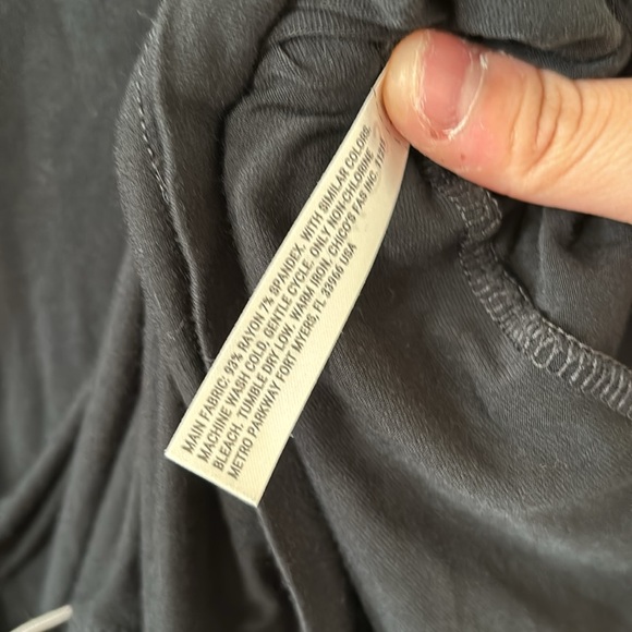 SOMA Cool Nights Pajama Long Sleeve Top Black Size Large - Picture 7 of 10